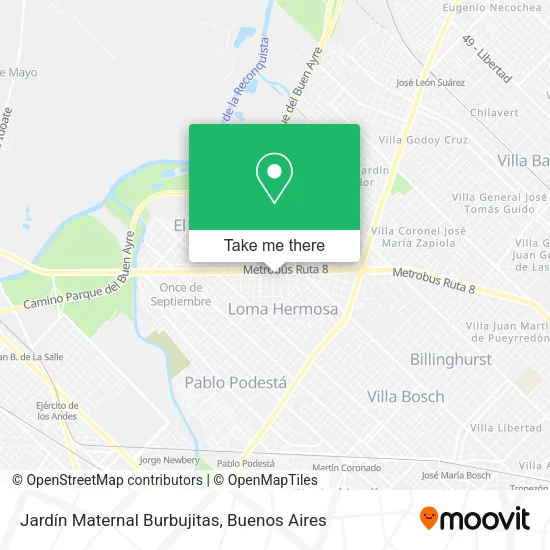 Mapa de Jardín Maternal Burbujitas