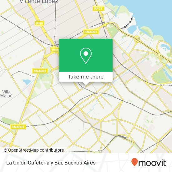 Mapa de La Unión Cafetería y Bar