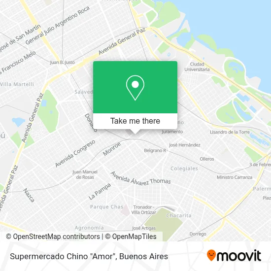 Supermercado Chino "Amor" map