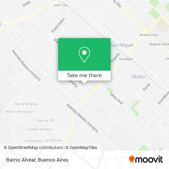 Mapa de Barrio Alvear