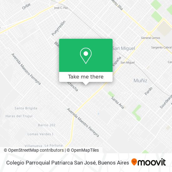 Colegio Parroquial Patriarca San José map