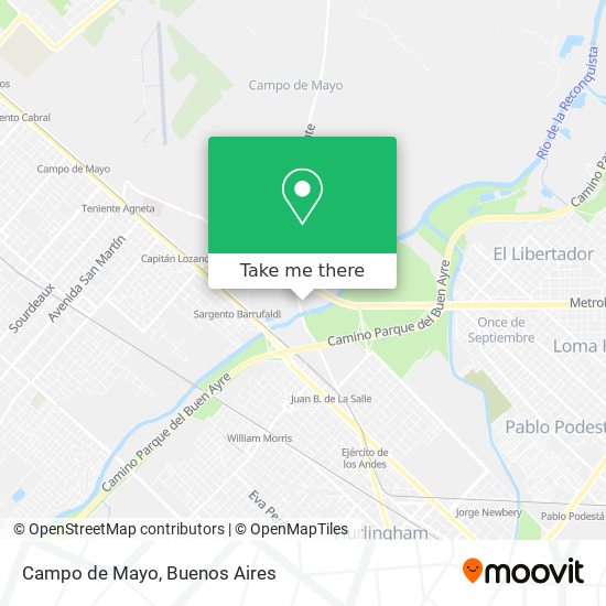 Campo de Mayo map