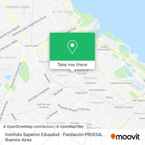 Instituto Superior Edusalud - Fundación PROESA map