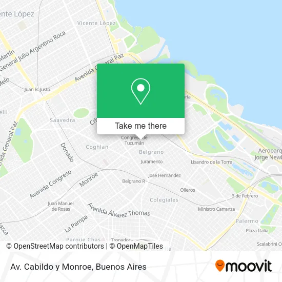 Mapa de Av. Cabildo y Monroe