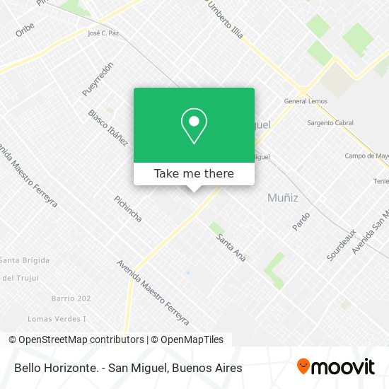 Bello Horizonte. -  San Miguel map