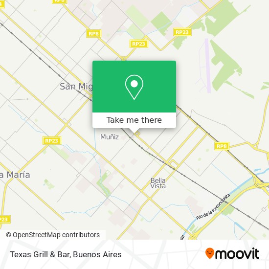 Texas Grill & Bar map
