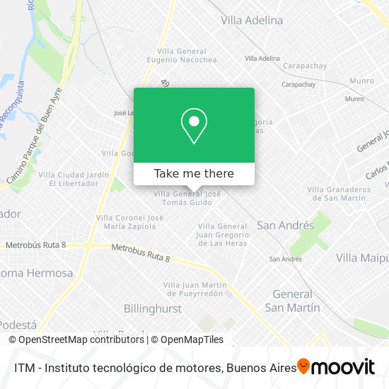 Mapa de ITM - Instituto tecnológico de motores