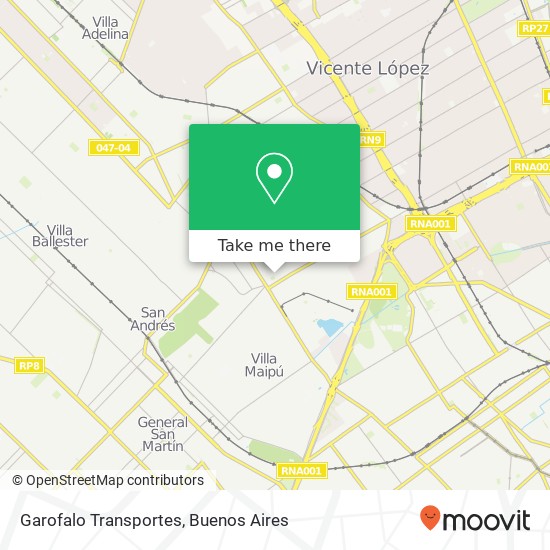 Garofalo Transportes map