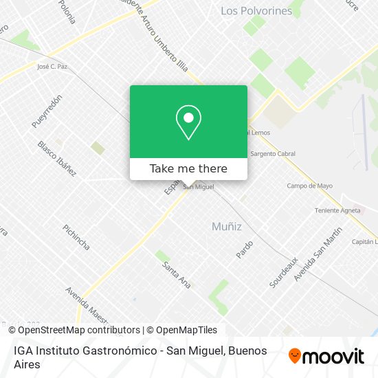 IGA Instituto Gastronómico - San Miguel map