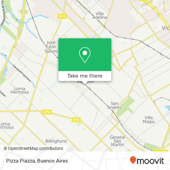 Pizza Piazza map