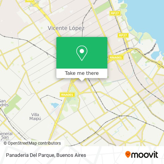 Mapa de Panaderia Del Parque