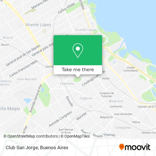 Club San Jorge map