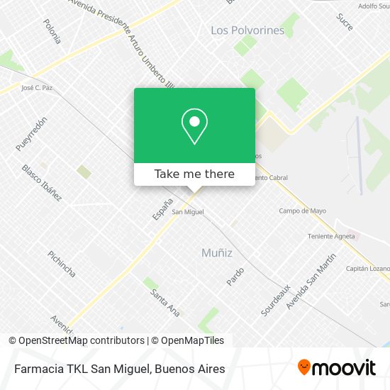 Farmacia TKL San Miguel map