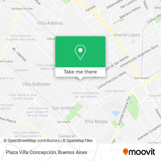 Mapa de Plaza Villa Concepción