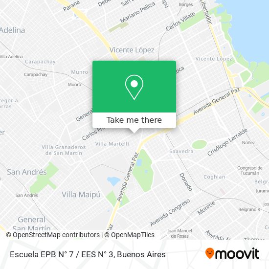 Escuela EPB N° 7 / EES N° 3 map