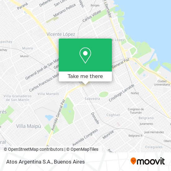 Atos Argentina S.A. map