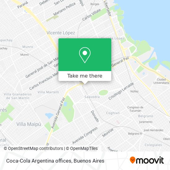 Coca-Cola Argentina offices map