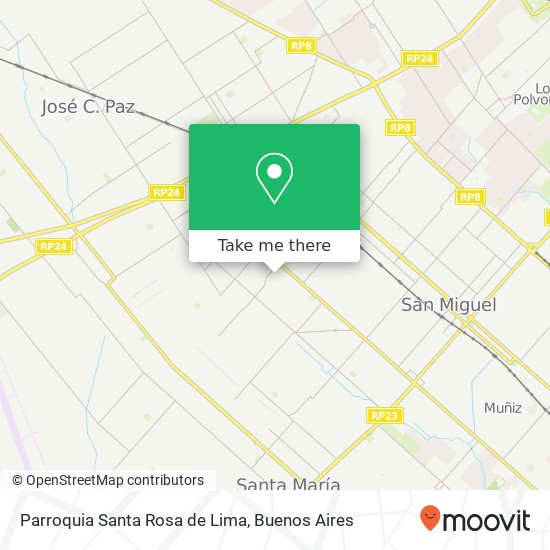 Mapa de Parroquia Santa Rosa de Lima