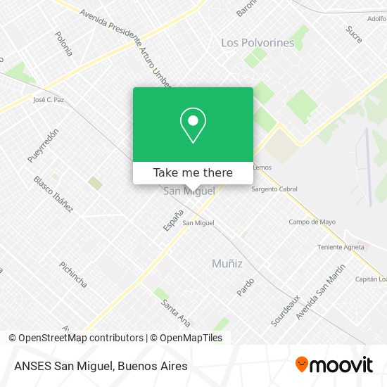 ANSES San Miguel map