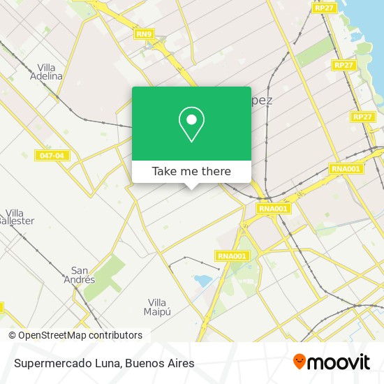 Supermercado Luna map