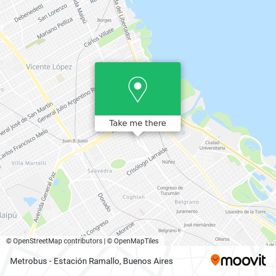 Metrobus - Estación Ramallo map