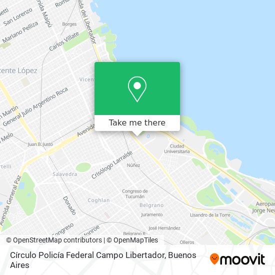 Mapa de Círculo Policía Federal Campo Libertador