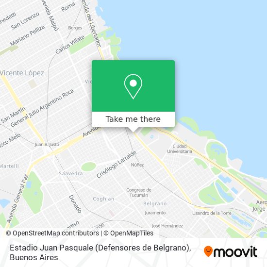 Estadio Juan Pasquale (Defensores de Belgrano) map