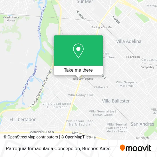 Mapa de Parroquia Inmaculada Concepción