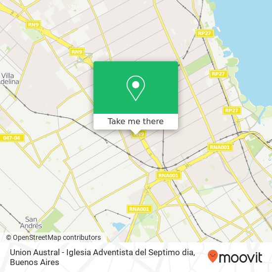 Mapa de Union Austral - Iglesia Adventista del Septimo dia