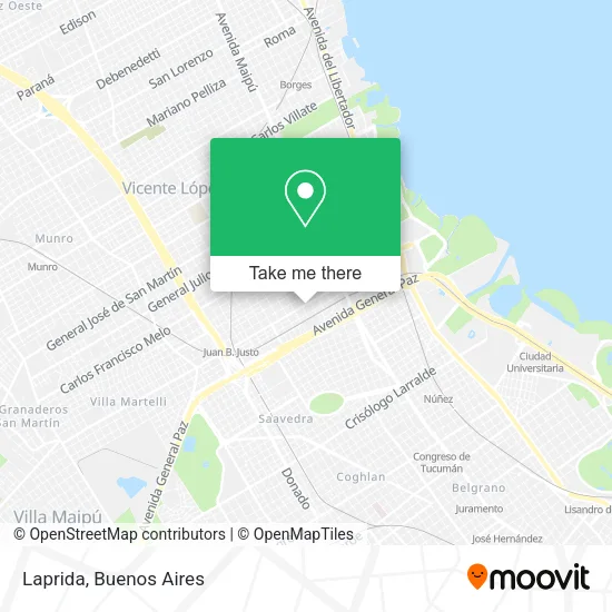 Laprida map