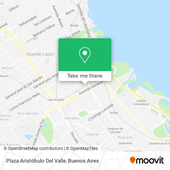 Plaza Aristóbulo Del Valle map
