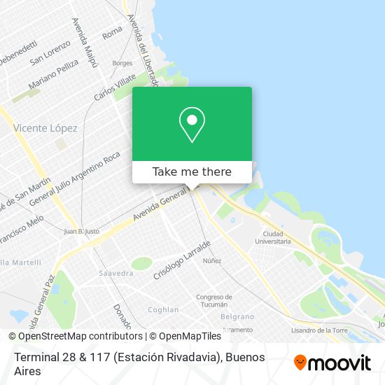 Terminal 28 & 117 (Estación Rivadavia) map