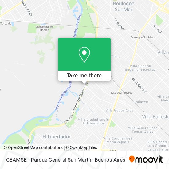 CEAMSE - Parque General San Martín map