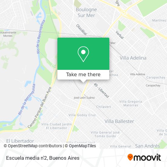 Escuela media n'2 map