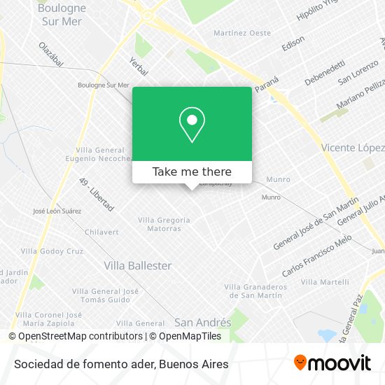 Sociedad de fomento ader map