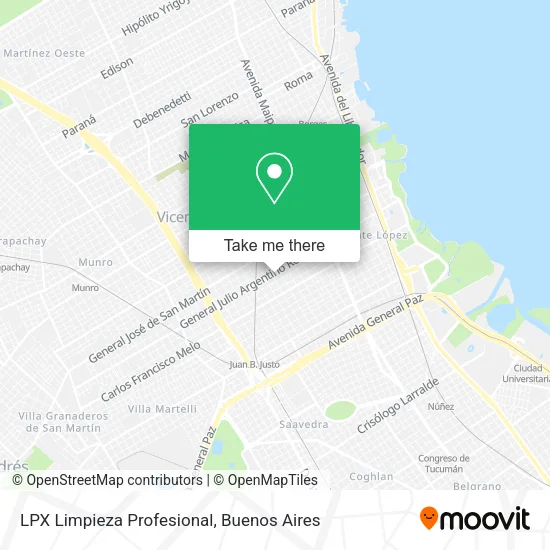 Mapa de LPX Limpieza Profesional