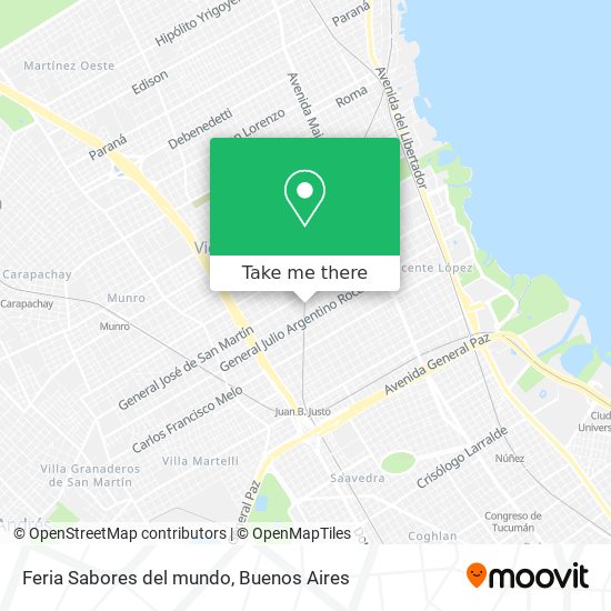 Feria Sabores del mundo map