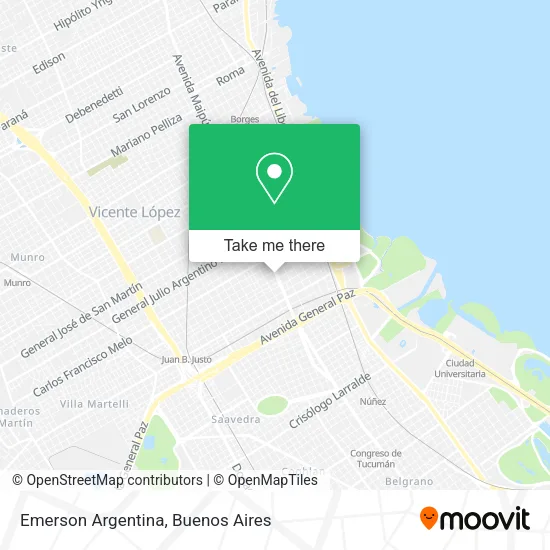 Emerson Argentina map