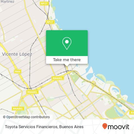 Toyota Servicios Financieros map