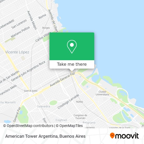 American Tower Argentina map