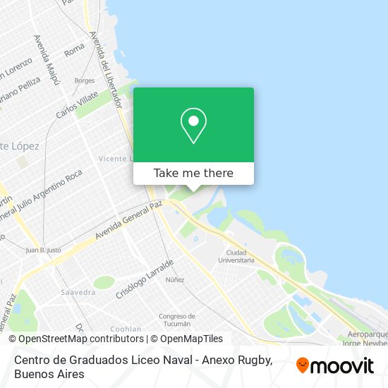 Centro de Graduados Liceo Naval - Anexo Rugby map