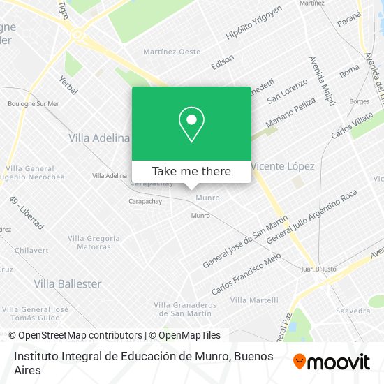 Instituto Integral de Educación de Munro map