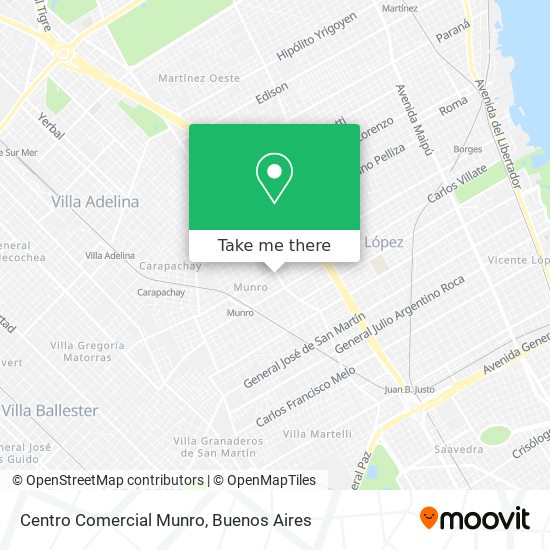 Mapa de Centro Comercial Munro