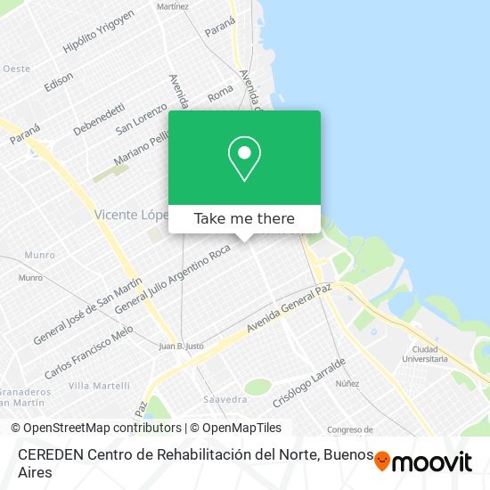CEREDEN Centro de Rehabilitación del Norte map