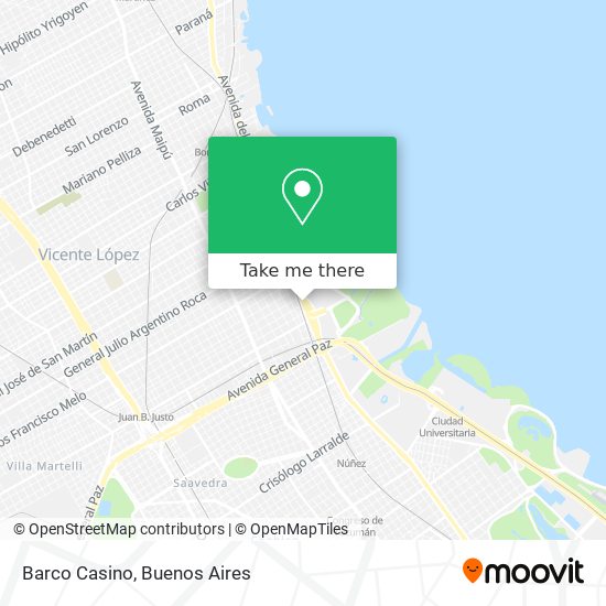 Barco Casino map