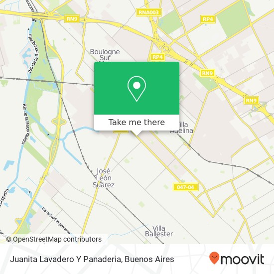 Juanita Lavadero Y Panaderia map