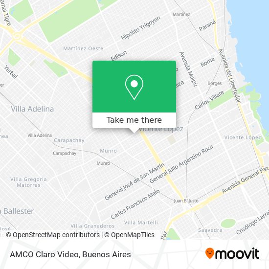 AMCO Claro Video map