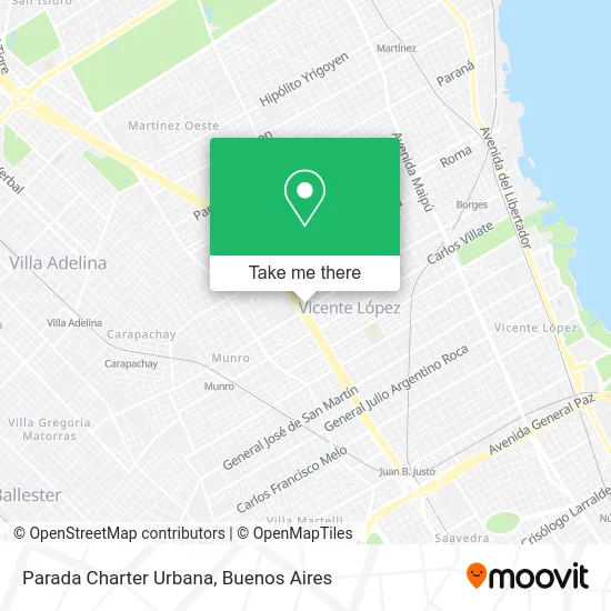 Parada Charter Urbana map