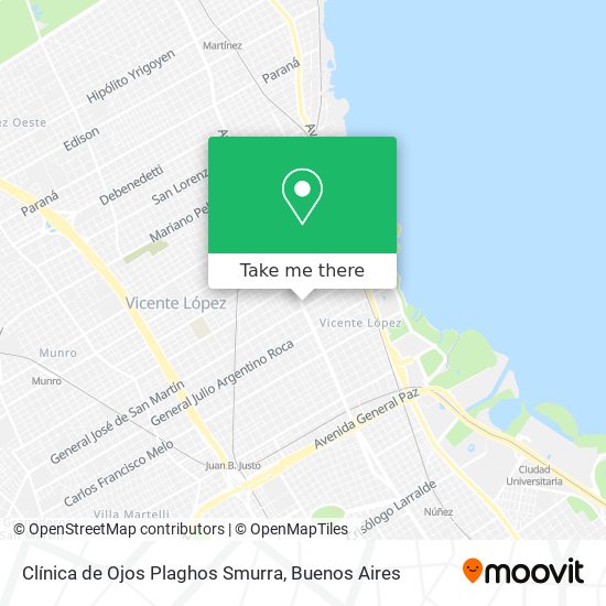 Clínica de Ojos Plaghos Smurra map