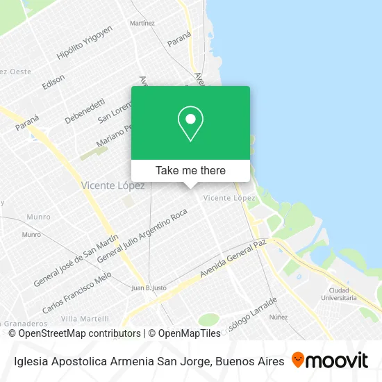 Mapa de Iglesia Apostolica Armenia San Jorge